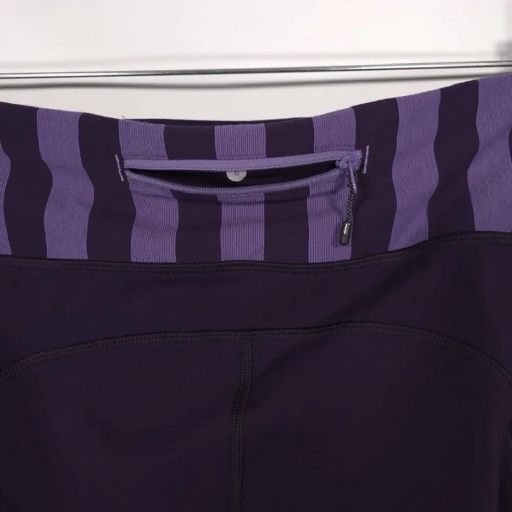 Lululemon Women's Size 8 Deep Zinfandel‎ Speed Tight Brushed Interlock Leggings
